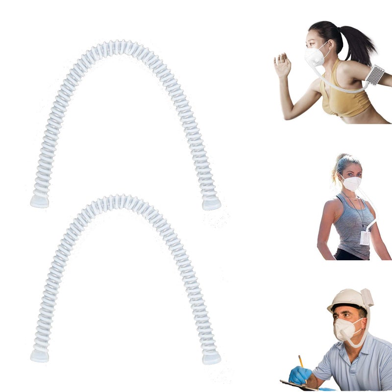 Rsenr (2 Pack) Compatible with Rsenr R18 and BROAD AirPro FB2 Silicone Air Tubing Air Hose (White) - Image 1