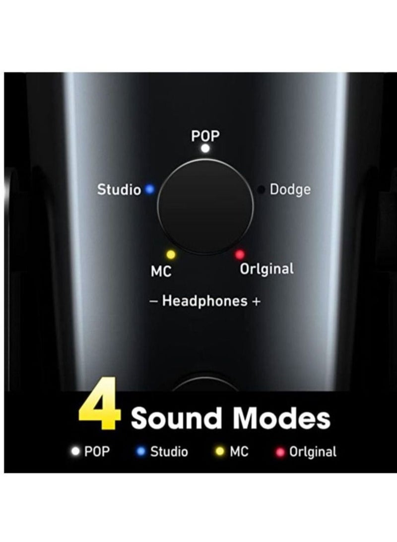 Jmary PW10 Professional Metal Voice Recording Usb Condenser Studio And Podcast Recording Gaming Microphones - Image 4