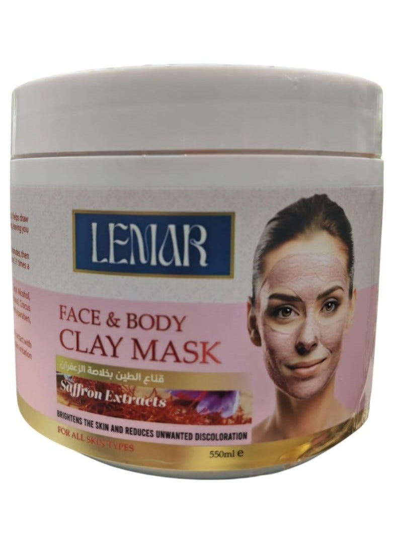 Face and body clay mask 550 ml