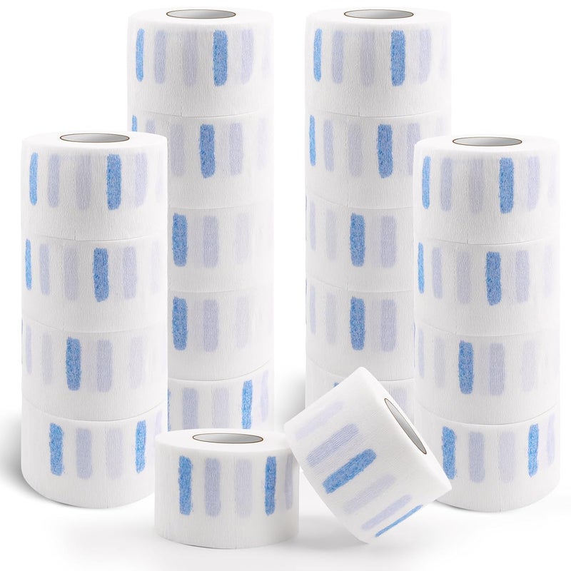 NICEMOVIC 20 Rolls Disposable Barber Paper Neck Strips Bulk Barber Accessories Professional Barber Supplies Stretchy Paper Neck Strips for Salon Haircut Styling