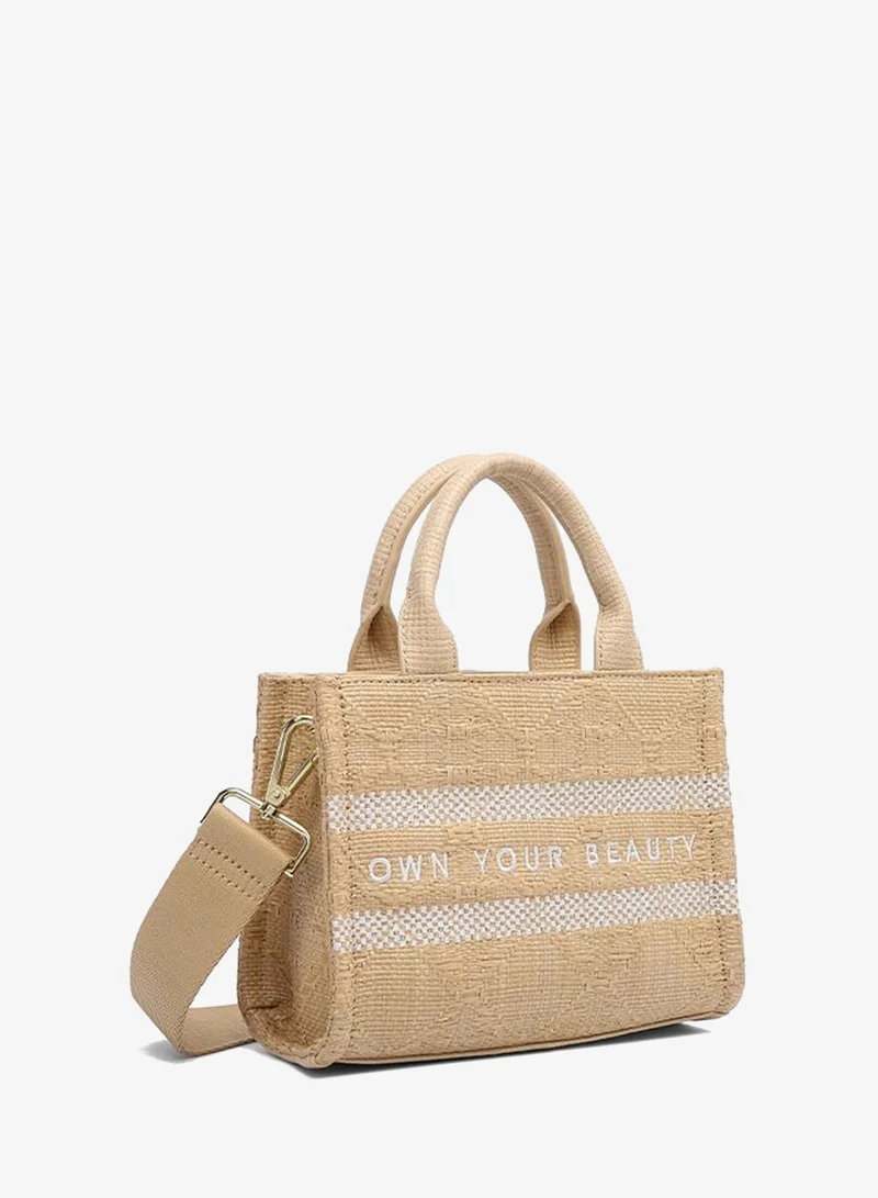 Fyor Ornate Embroidered Raffia Bag DR 009