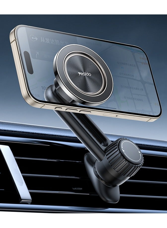 Yesido C168 MagSafe Magnetic Car Air Vent Phone Holder Black - Image 2