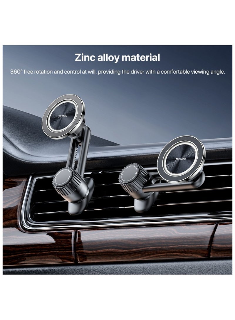 Yesido C168 MagSafe Magnetic Car Air Vent Phone Holder Black - Image 3