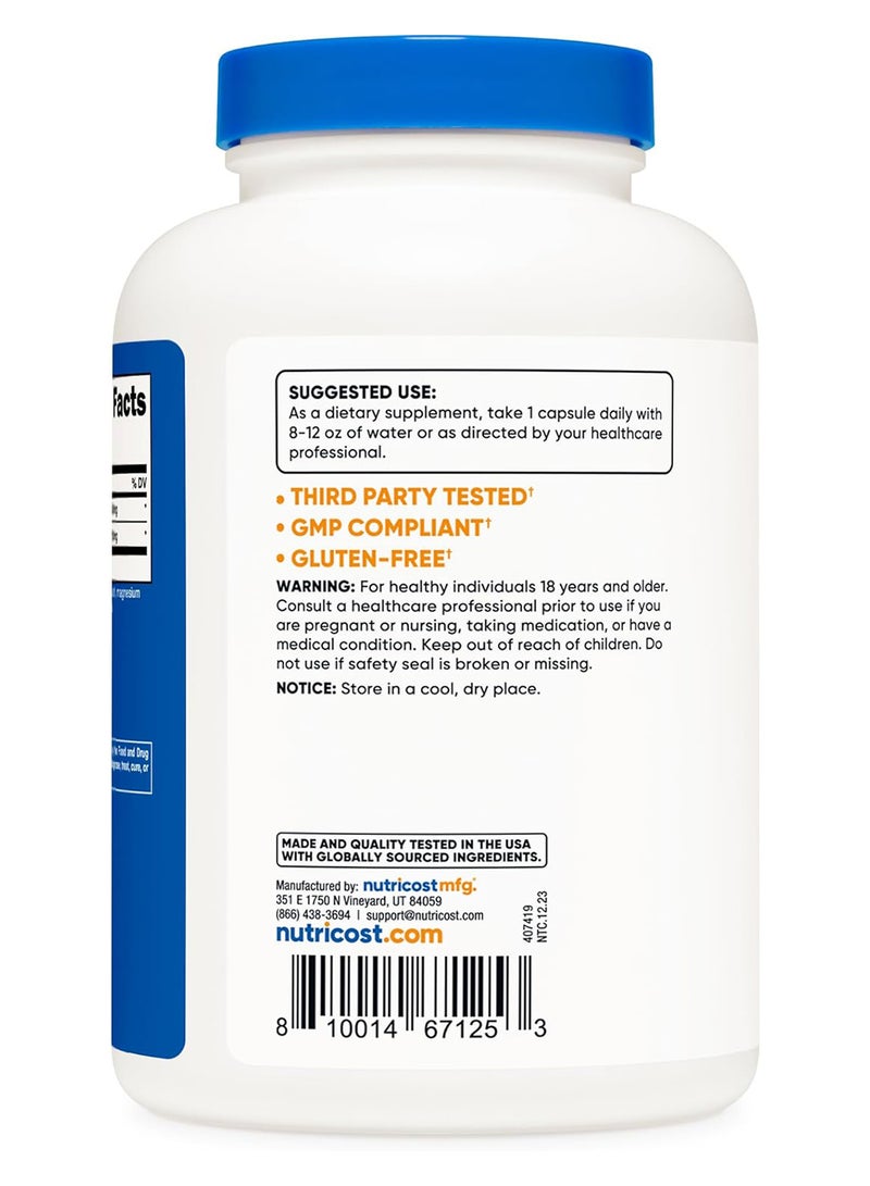 Nutricost مركب لارجينين إل سيترولين 750 ملغ 240 كبسولة - Image 4