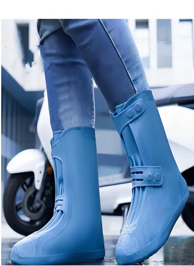 Loquat - Children's High Rain Boots Blue - Image 1