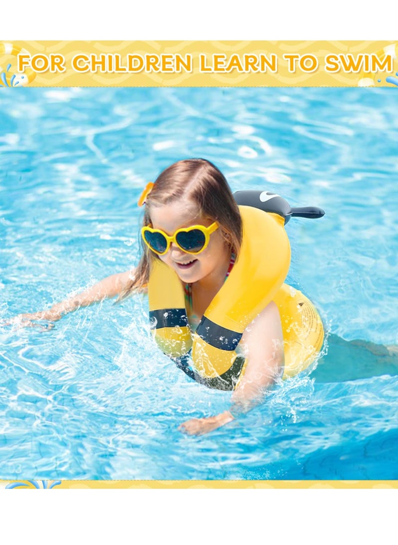 Excefore Swim Vest Floaties for Kids 2-6, Inflatable Pool Floats Vest with Adjustable Safety Buckle, Safety Swimming Arm Bands for Kids 30-70 lbs  - Image 5