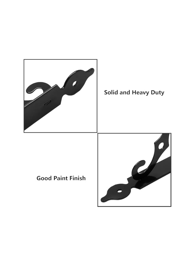The Bros 2 Pcs Floating Shelf Brackets,The Bros Wall Mounted Metal L Bracket,Heavy Duty Rustic Shelf Supports with Screws for Home Warehouse Garage Farm  - Image 3