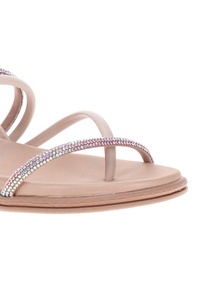 Beira Rio Embellished Flat Sandals - Image 4