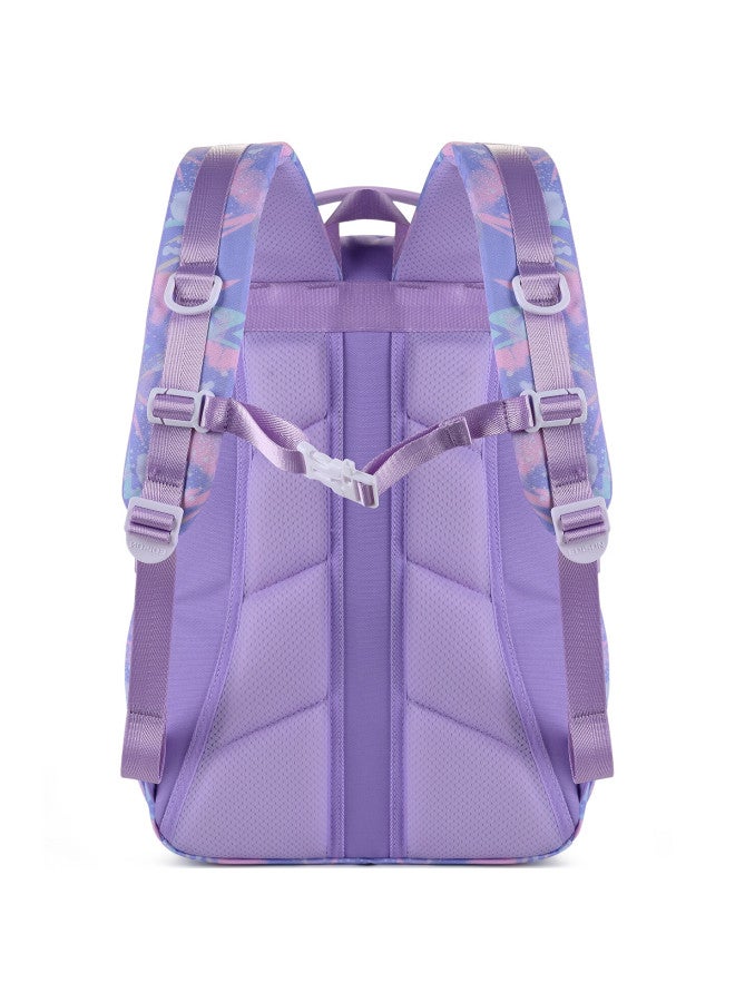 Edison Middle School Girls Backpack Spine Protection Load Reduction Junior High Water-resistant Camouflage Reflective Large Capacity Bag L12-2 - Image 4