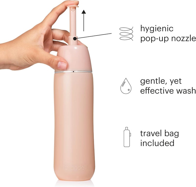 Brondell Bidet, GoSpa Advanced Plus Travel Bidet with Pop Up Nozzle, 500mL, in Pink - Image 3