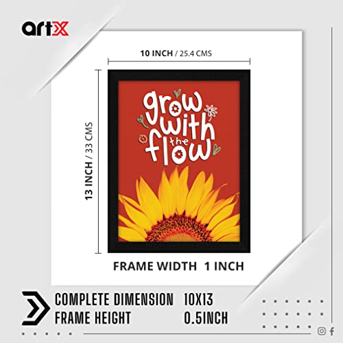 ArtX Paper Motivational Quotes Wall Frame Art Painting, Multicolor, Motivational, 10.0 X 13.0 inches, Set of 1 (Grow) - Image 2