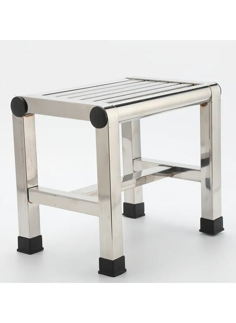 كيلا كرسي مربع متعدد الاستخدامات من الفولاذ المقاوم للصدأ - مقاوم للماء، غير قابل للانزلاق، سميك ومتين للاستخدام الداخلي والخارجي - Image 2