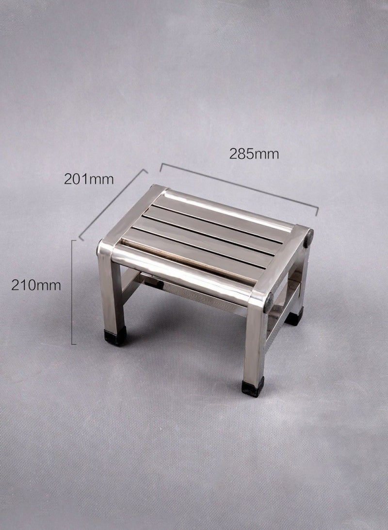 كيلا كرسي مربع متعدد الاستخدامات من الفولاذ المقاوم للصدأ - مقاوم للماء، غير قابل للانزلاق، سميك ومتين للاستخدام الداخلي والخارجي - Image 4