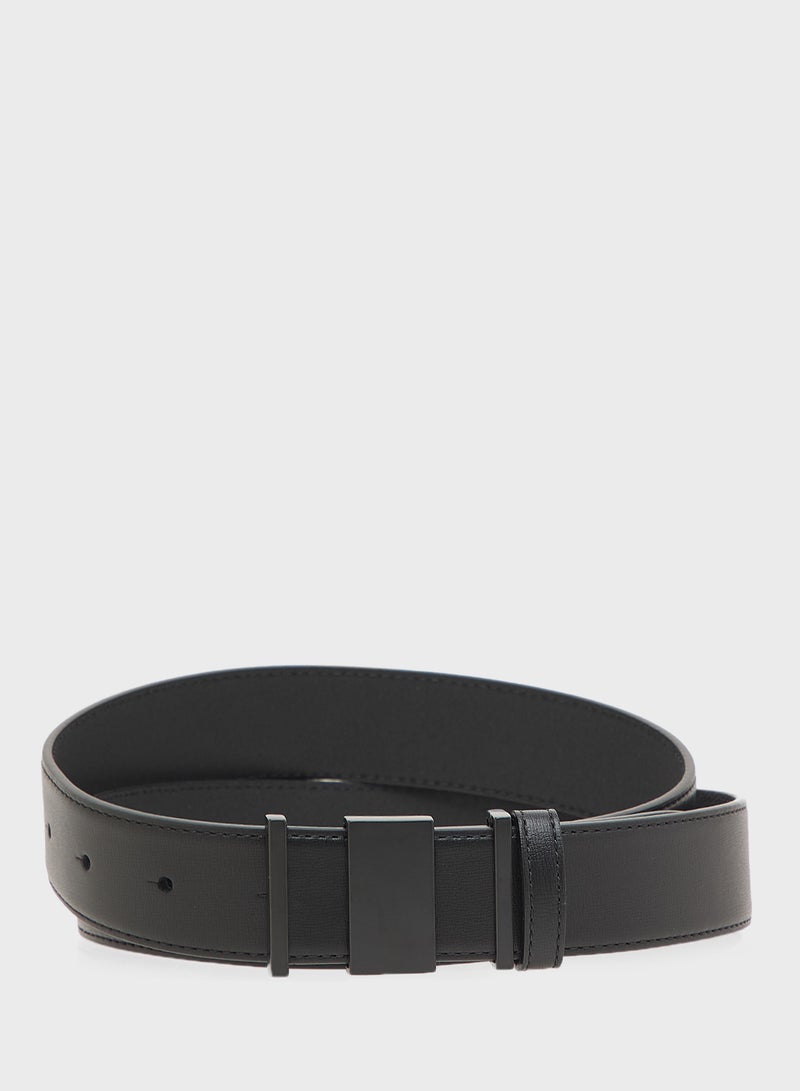 Robert Wood Genuine Leather Reversible Formal Belt - Image 1
