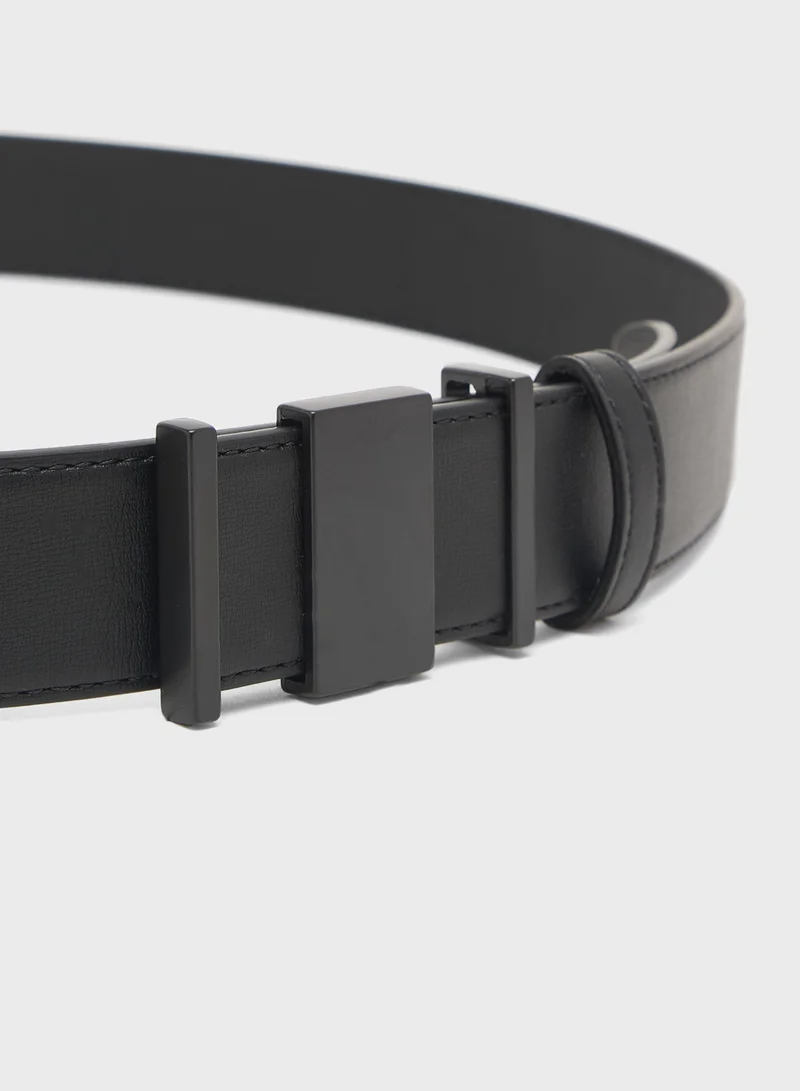 Robert Wood Genuine Leather Reversible Formal Belt