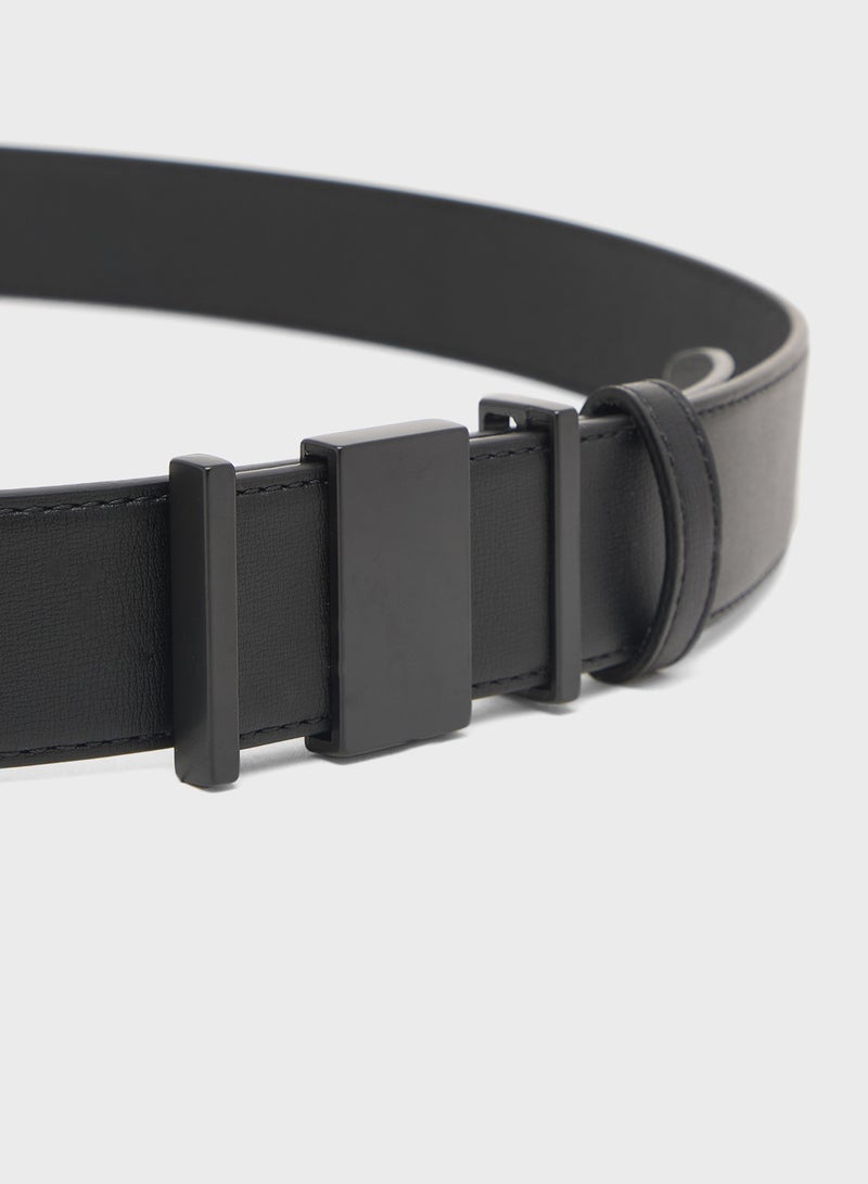 Robert Wood Genuine Leather Reversible Formal Belt - Image 2