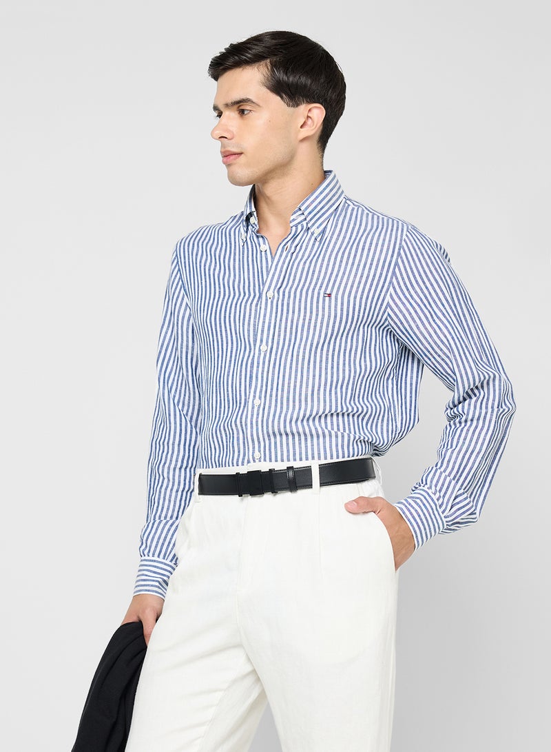 Robert Wood Genuine Leather Reversible Formal Belt - Image 4
