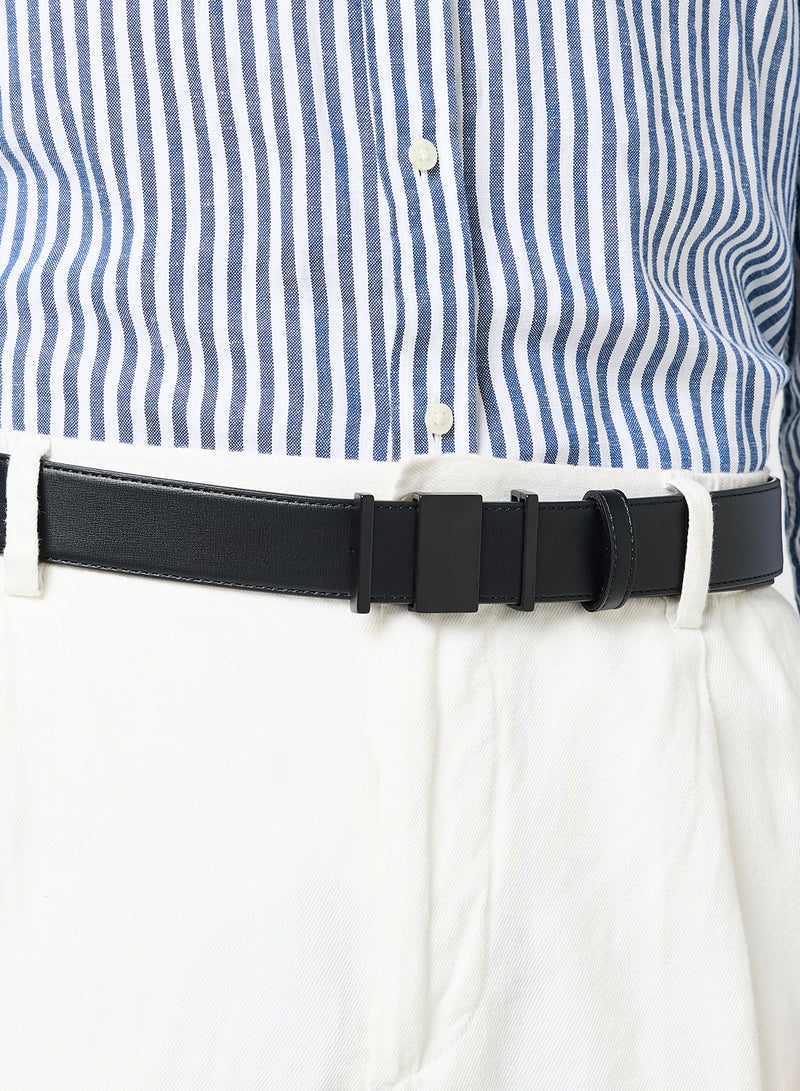 Robert Wood Genuine Leather Reversible Formal Belt - Image 5