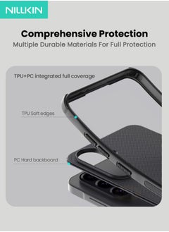 Nillkin Samsung Galaxy A56 5G Case with HD Full Screen Tempered Glass Screen Protector, Slim & Tough - Anti-Scratch & Slip Dual Layer Tough Frosted Case for Samsung Galaxy A56 6.7 inch (Black, 1+1 Pack)  - Image 5