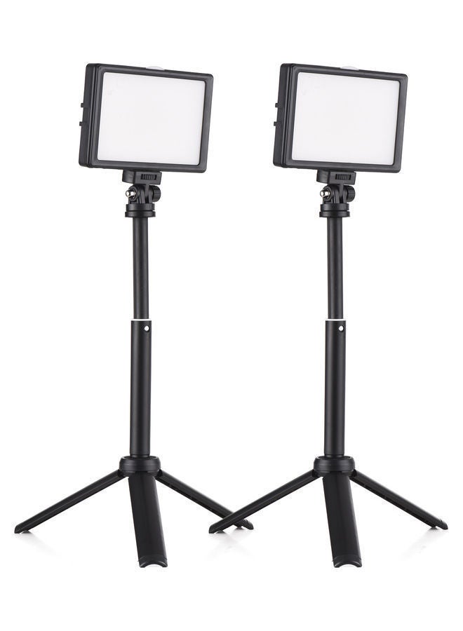 NIBEMINENT Set Of 2 15W LED Desktop Photography Fill Light Black  - Image 1