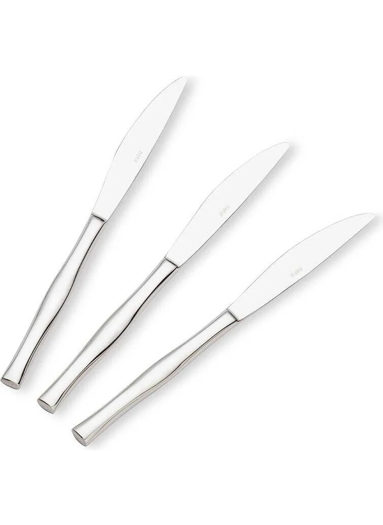 نهر Elegant Plain Dining Knife Set of 6