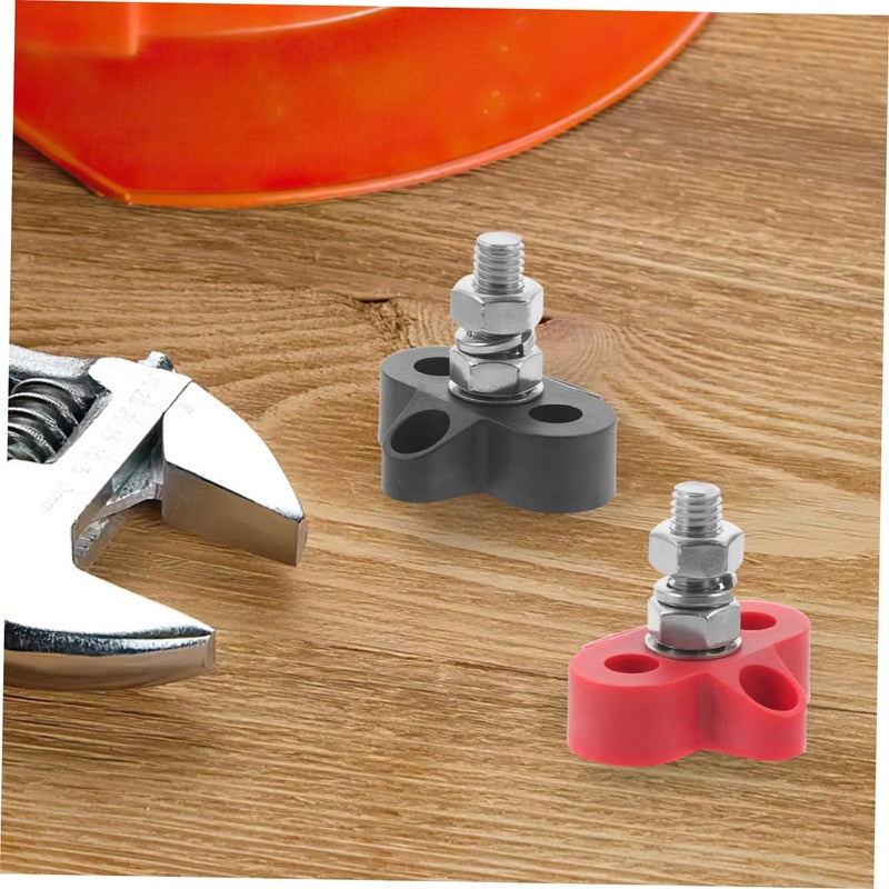 M8 Stainless Steel Battery Terminal Junction Block 2PCS Heavy Duty for Automotive RV Marine - Image 5