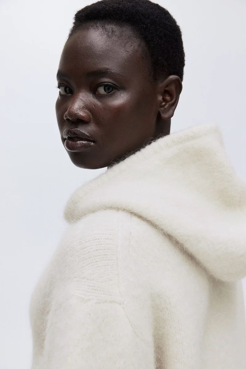 H&M Mohair-blend hoodie