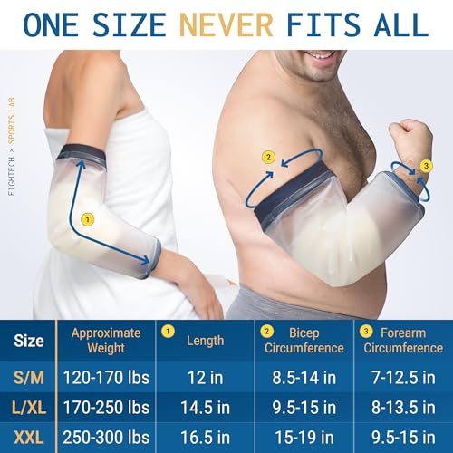 FIGHTECH PICC Line Shower Cover | Available in 3 Sizes | Reusable IV & PICC Line Sleeve | Waterproof Cast Cover for Elbow | PICC Line Covers for Upper Arm Wound (Weight: 170-250 pounds) - Image 5