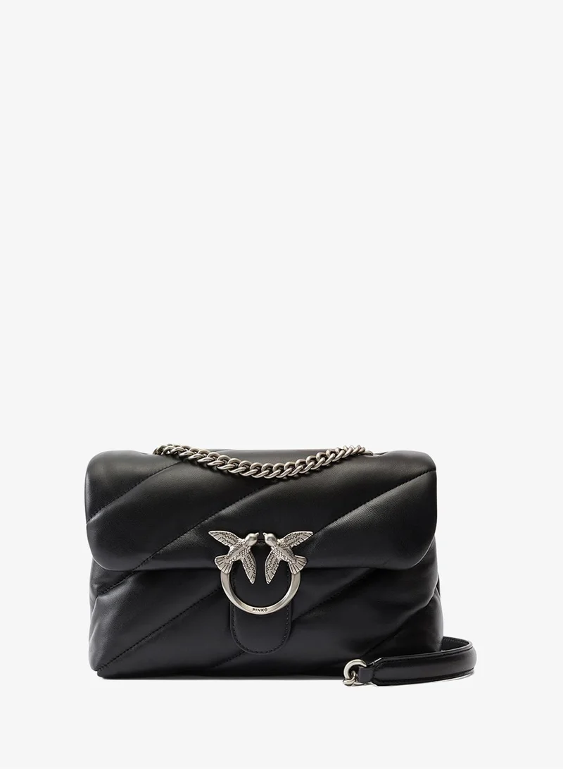 PINKO Medium Puff Maxi Quilt Love Bag