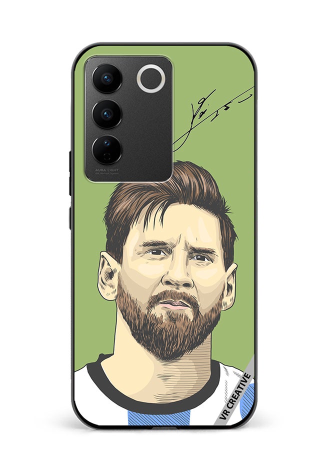 VR CREATIVE Protective Case Cover For Vivo V27e Lionel Messi, An Argentine Design Multicolour - Image 1