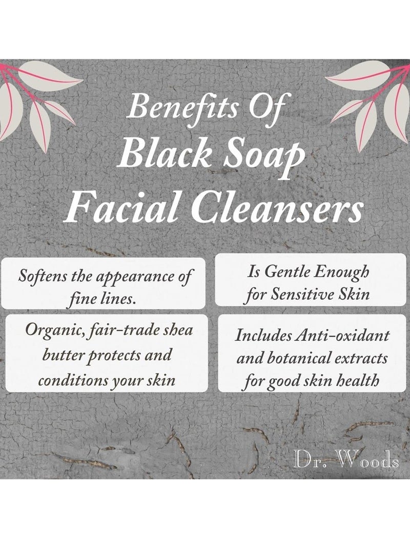 Dr. Woods Dr. Woods Black Soap Liquid Facial Cleanser with Organic Shea Butter, 8 Ounce (Pack of 2)  - Image 3