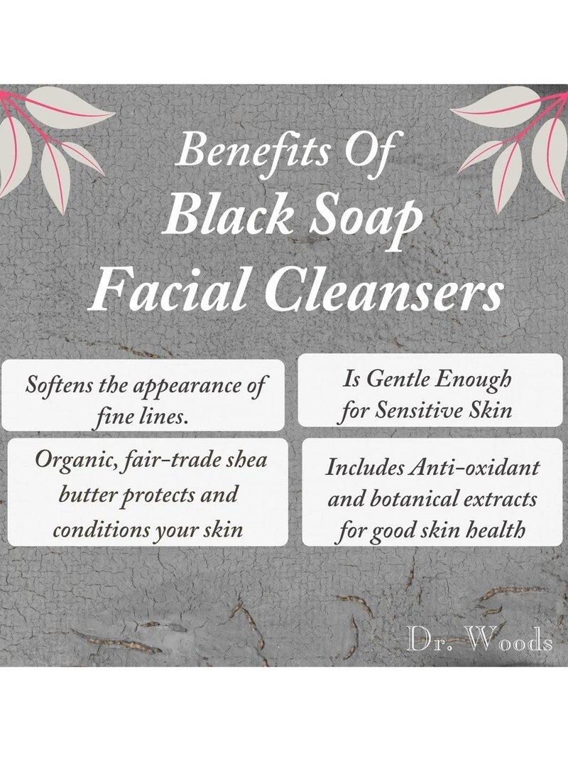 Dr. Woods - Dr. Woods Black Soap Liquid Facial Cleanser with Organic Shea Butter, 8 Ounce (Pack of 2) - Image 1