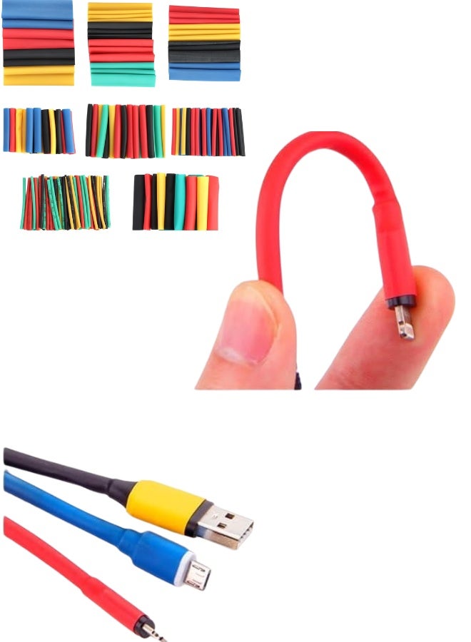 328PCS Heat Shrink Tubing Set – Multi-Size Electrical Wire Insulation Sleeves, Waterproof & Flexible Heat Shrink Tubes for Cable Protection, Wire Repair, Electrical Supplies & DIY Projects - Image 2