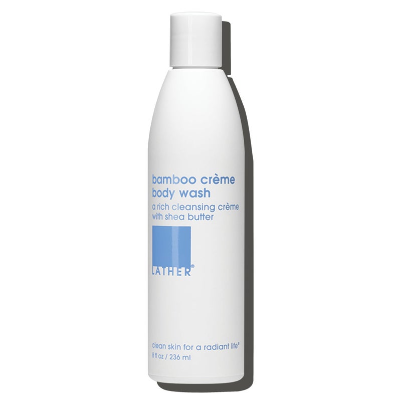 LATHER  Bamboo Lemongrass Natural Body Wash 8 fl oz  Shower Gel Cleanser  Body Soap  Essential Oils  Green Tea Aloe Vera Jasmine  All Skin Types Vegan Cruelty Free  Beauty  Skincare