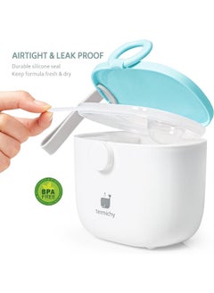 Termichy Termichy Baby Formula Dispenser, Portable Milk Powder Dispenser Container with Carry Handle and Scoop for Travel Outdoor Activities with Baby Infant, 8.8OZ, 0.55LB, 250g (Baby Blue)  - Image 3