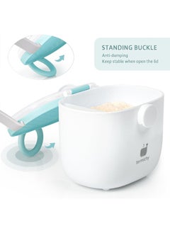 Termichy Termichy Baby Formula Dispenser, Portable Milk Powder Dispenser Container with Carry Handle and Scoop for Travel Outdoor Activities with Baby Infant, 8.8OZ, 0.55LB, 250g (Baby Blue)  - Image 5