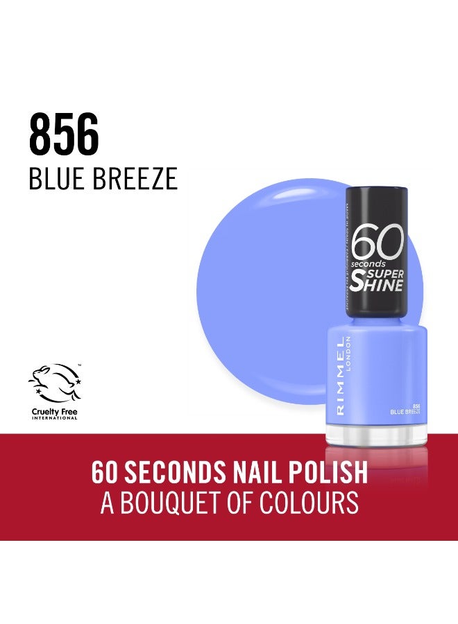 RIMMEL LONDON 60 Seconds Nail Polish - 856 Blue Breeze - Image 3