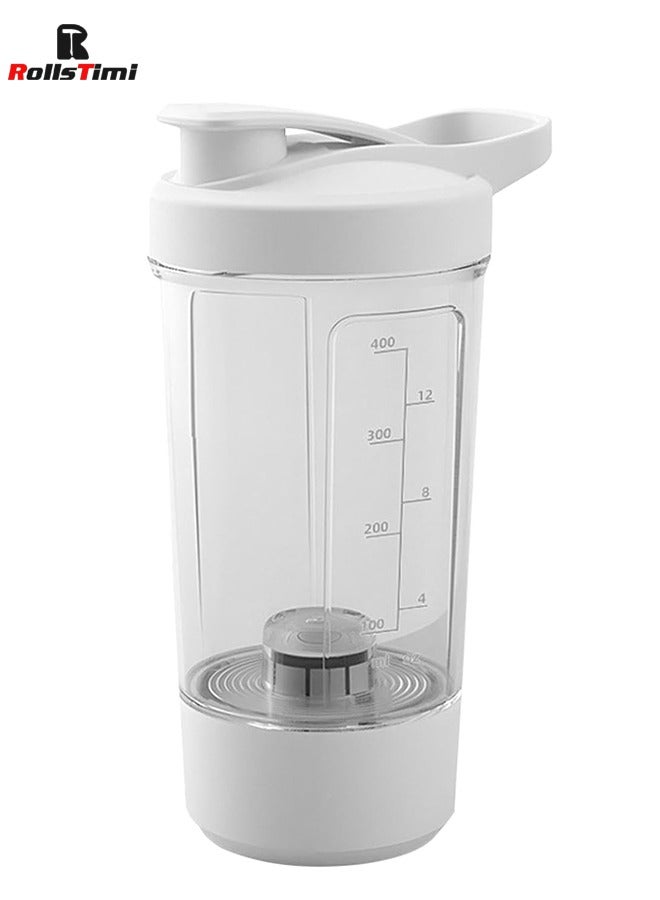 RollsTimi  Self Stirring Shaker Cup, Usb Rechargeable Electric Mixer, Lightweight Durable Multifunctional Automatic Shaker, Portable Mixing Cup For Proten Shakes Juices Coffee,White - Image 1