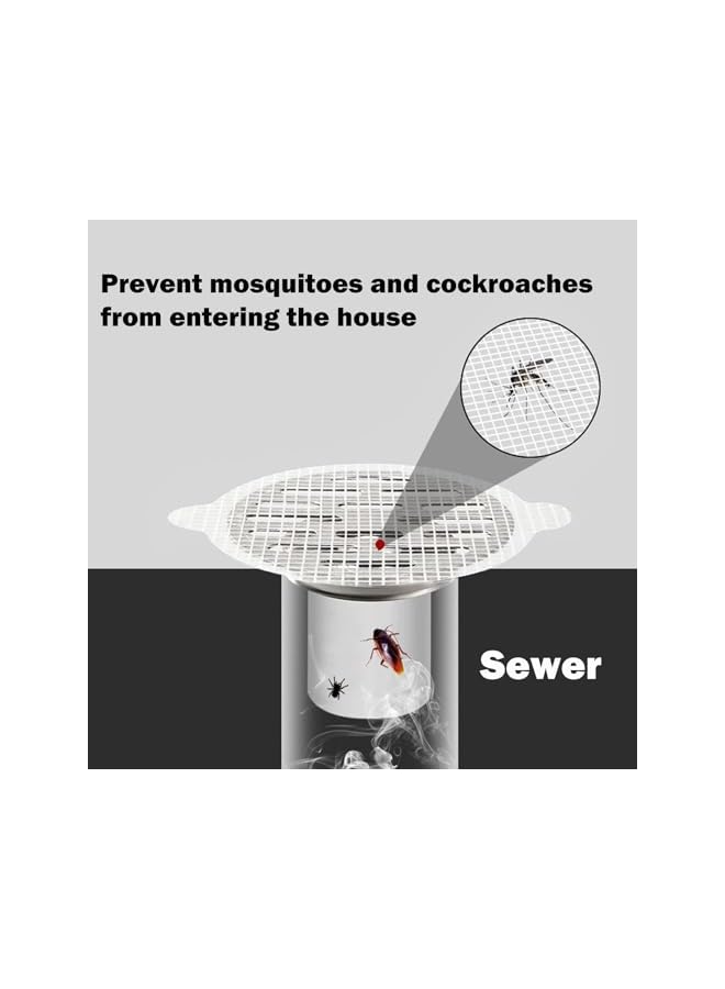 The Bros 28Pack Disposable Shower Drain Hair Catcher Waterproof Mesh Stickers,Kitchen Sink Drain Strainer,Bathtub Hair Catcher for Drain,Sink Stopper,Bathtub Accessories,Bathroom Necessities (3.54"/9CM） - Image 4