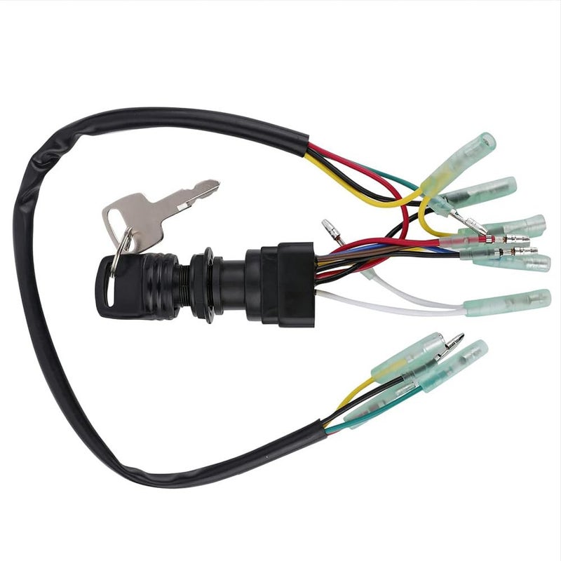 MACHSWON MACHSWON Ignition Switch Assembly,Main Key Remote Control Box Ignition Starter Switch Replacement for Yamaha Outboard Motors 703-82510-44-00,703-82510-43-00,703-82510-42-00,703-82510-11-00  - Image 1