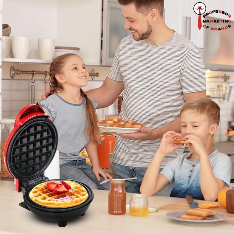 Waffle Maker 350W Non-Stick Coating Classic Waffle Maker Electric Cake Maker for Pancakes Biscuits Shuffle Snacks Belgian Waffle - Image 5