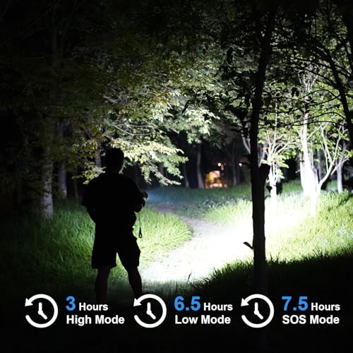 GOODSMANN Rechargeable Spotlight Waterproof LED Flashlight 3000 Lumen Submersible Searchlight with USB Adapter Car Charger 9924-H101-01 - Image 2
