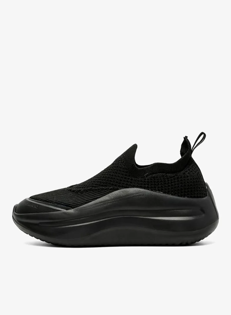 Take Two Unisex Black Knit Slip-On Sneakers