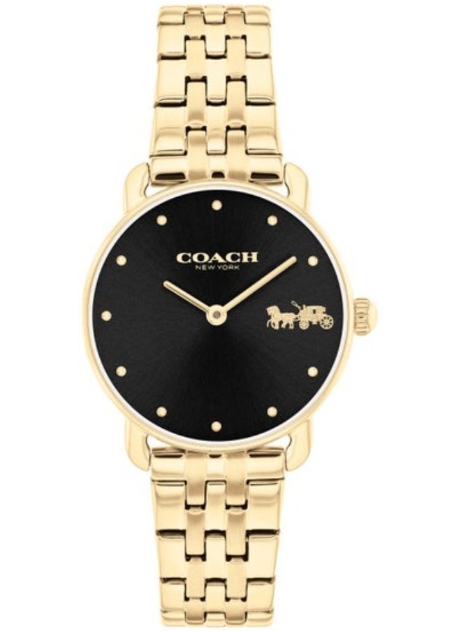 COACH Women's BLACK Dial Analog Quartz Watch 28 mm -  14504302 