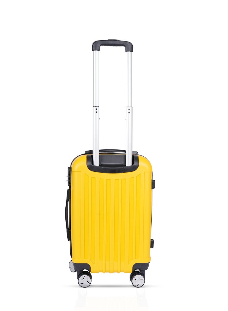 MNUK Viator Carry-On Luggage- 20 Inch |Hard-side Smooth and comfortable Luggage Trolley with TSA Lock | PP Material| Double 360° 4 Wheeler| Cabin- Yellow - Image 2