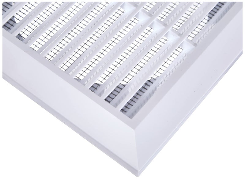 Generic Ventilation grille with insect protection, diameter 125 mm, end grille, insect protection grille, square, white, ABS MKK®  - Image 2