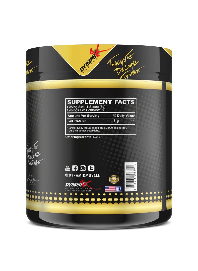 DYNAMIK MUSCLE Glutamine, Unflavoured, 60 Servings  - Image 2