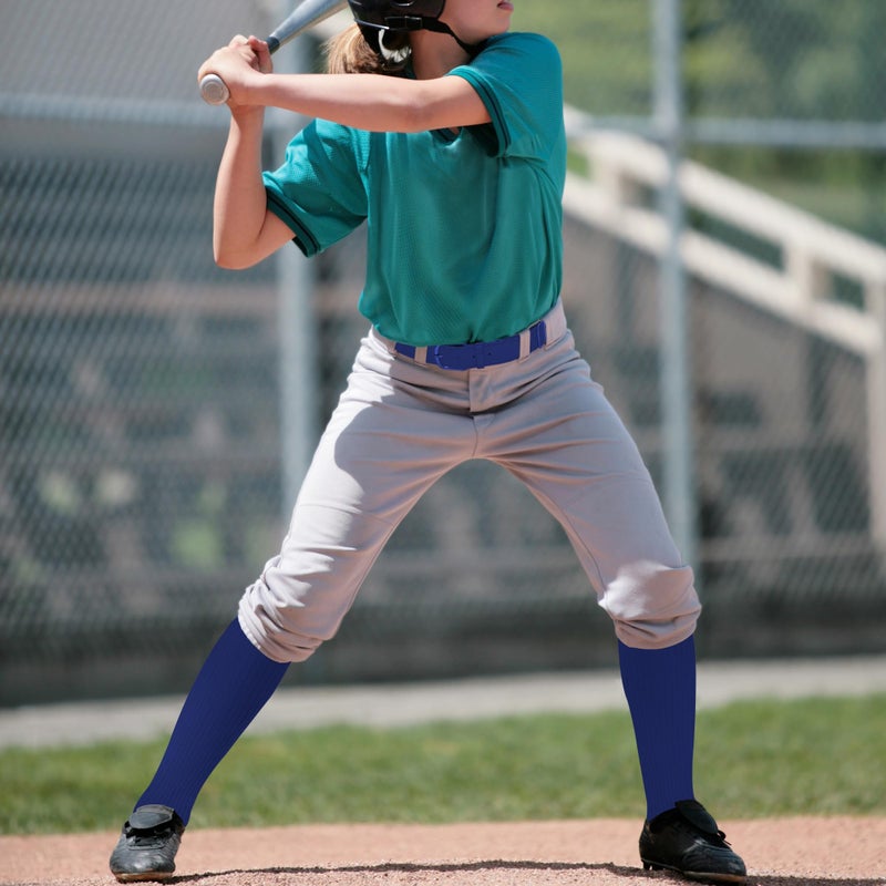 Dxhycc Youth Baseball Socks and Belt Combo Set Softball Baseball Socks and Elastic Waist Belt for Youth Boys Girls, Navy Blue - Image 5