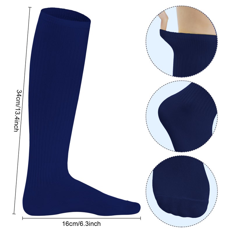 Dxhycc Youth Baseball Socks and Belt Combo Set Softball Baseball Socks and Elastic Waist Belt for Youth Boys Girls, Navy Blue - Image 3