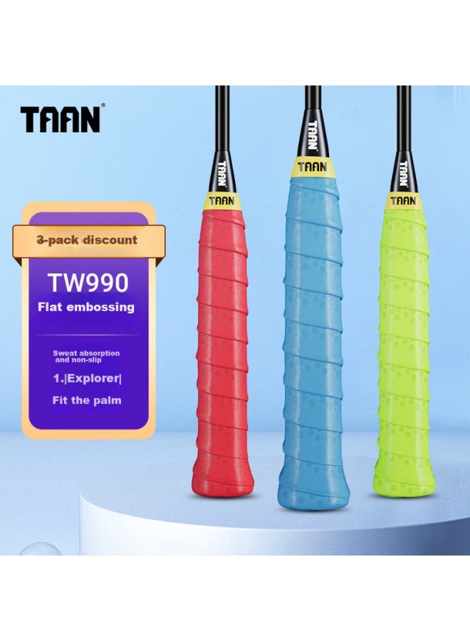 Taan Badminton Grip Tape, Sticky Textured Pu Handle Grip Tw990 - Image 1